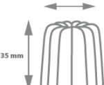 canelé 35g dimensions